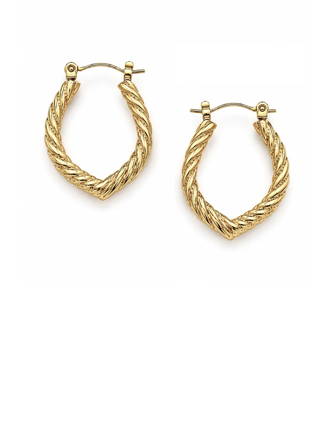 Aurivelle Gold twisted hoop earrings