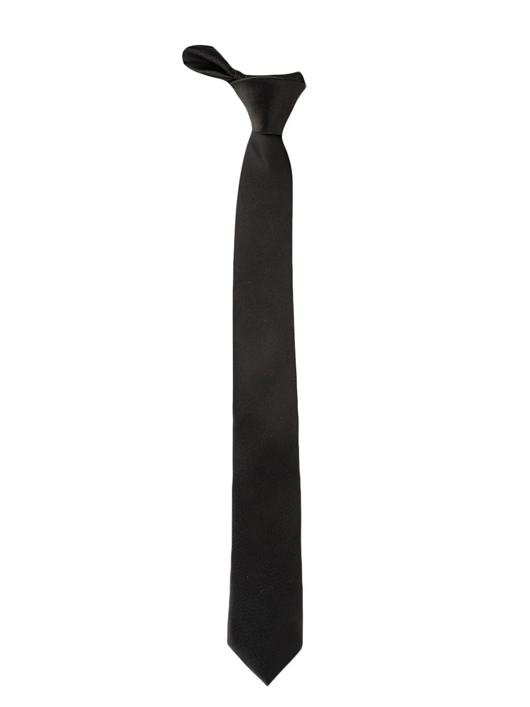 Alvaro Castagnino Plain black skinny tie