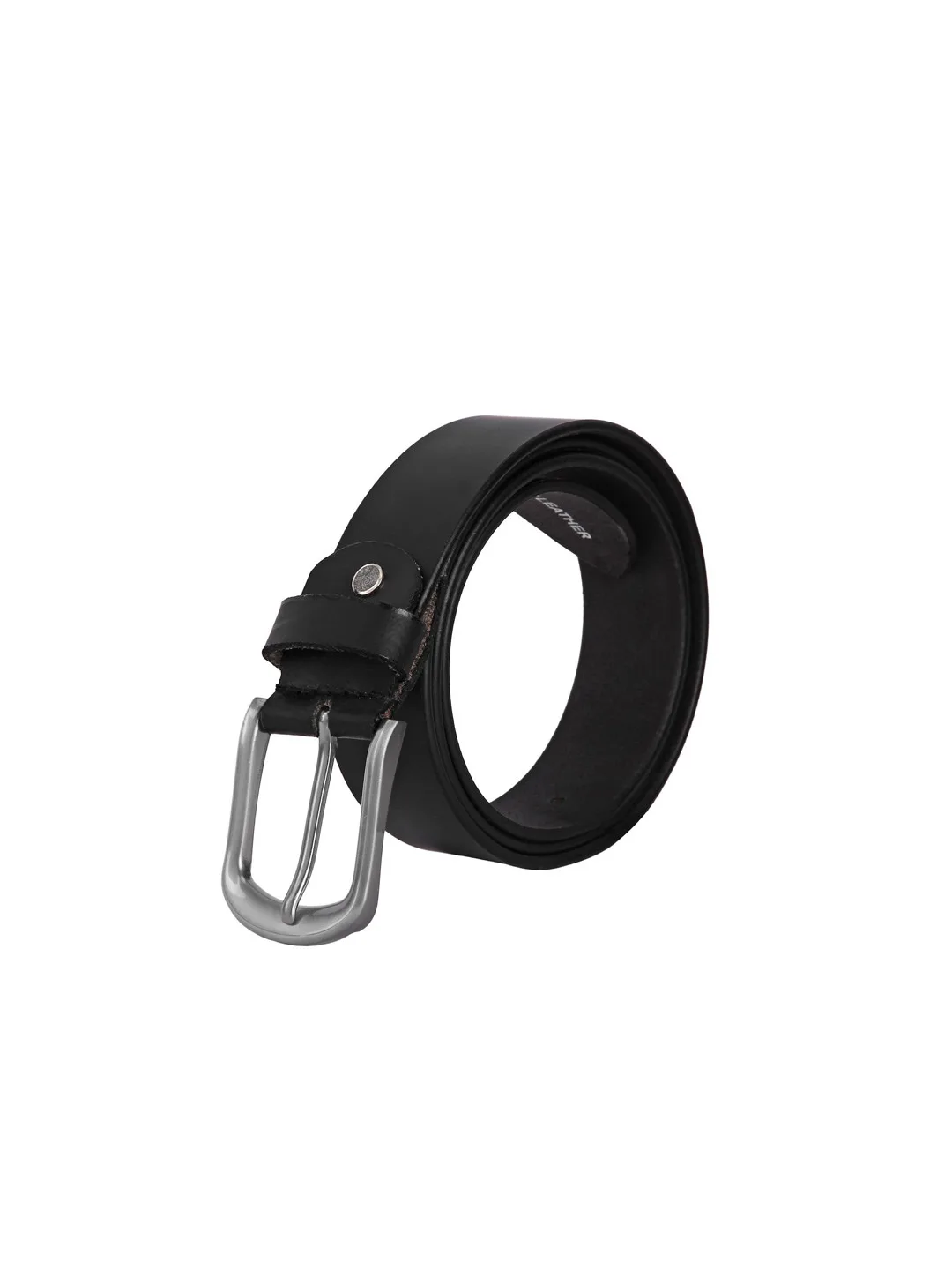 Creature Plain black leather belt
