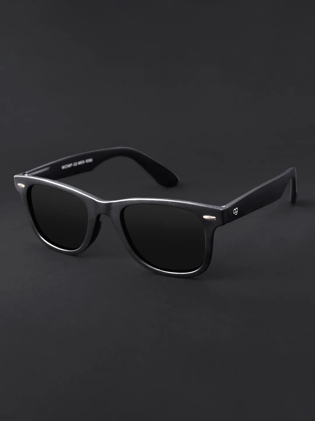 Woggles Heavy black acetate sunglasses