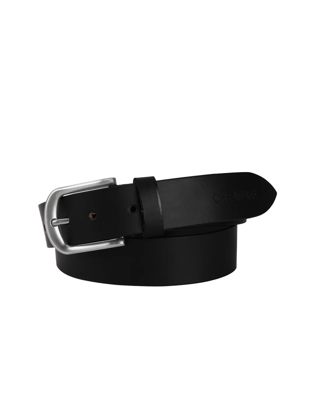 Creature Plain black leather belt