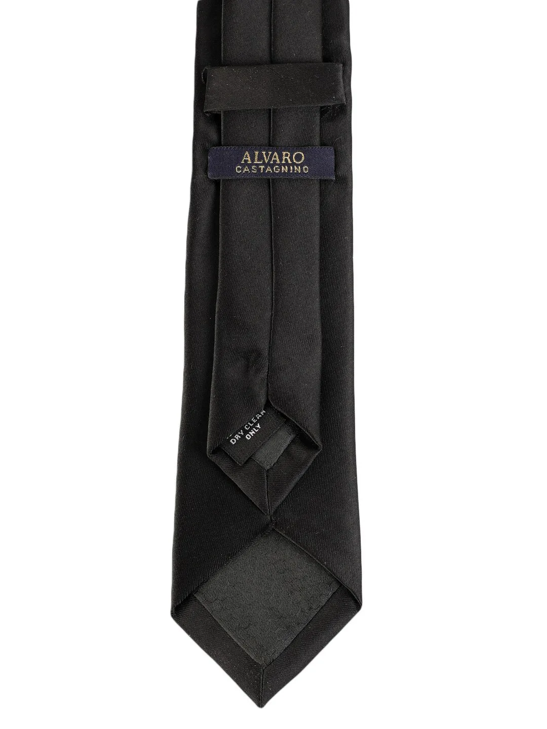 Alvaro Castagnino Plain black skinny tie