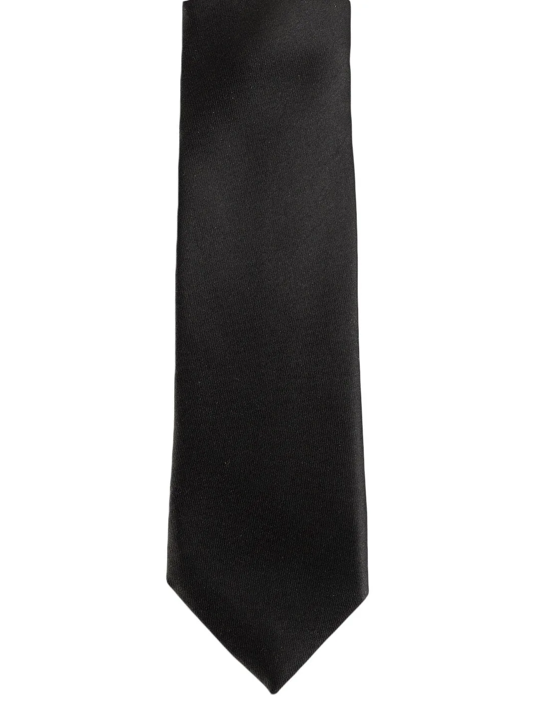 Alvaro Castagnino Plain black skinny tie