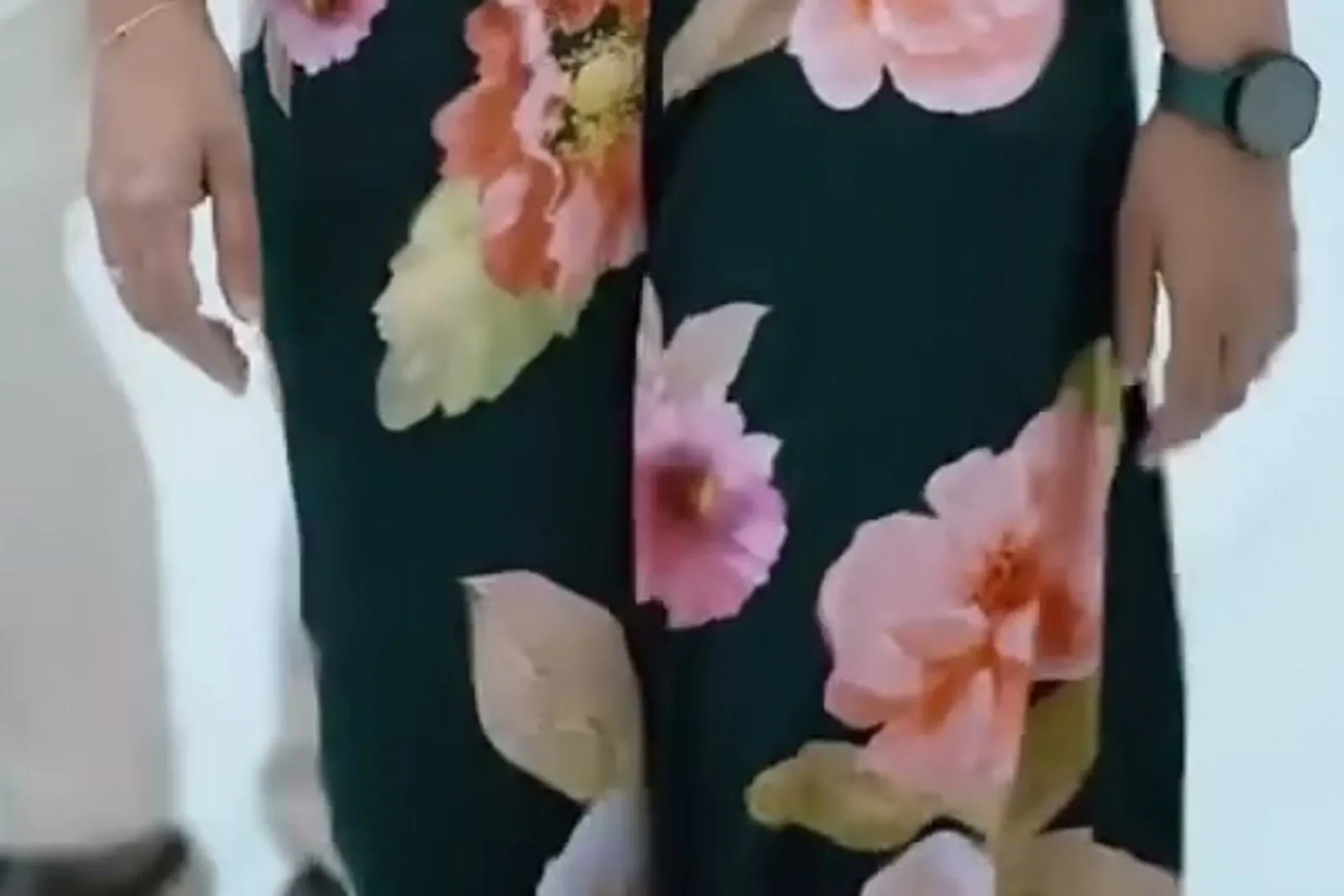 Shweta Mohan — The palazzo in motion — how far the print is scaled up, and how the viscose falls