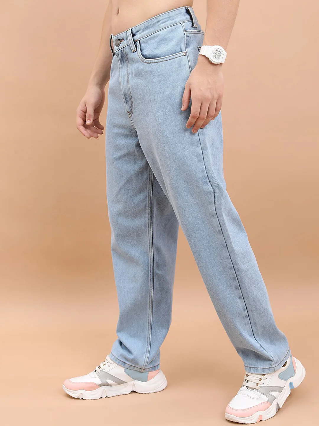 HIGHLANDER Light blue relaxed-fit jeans