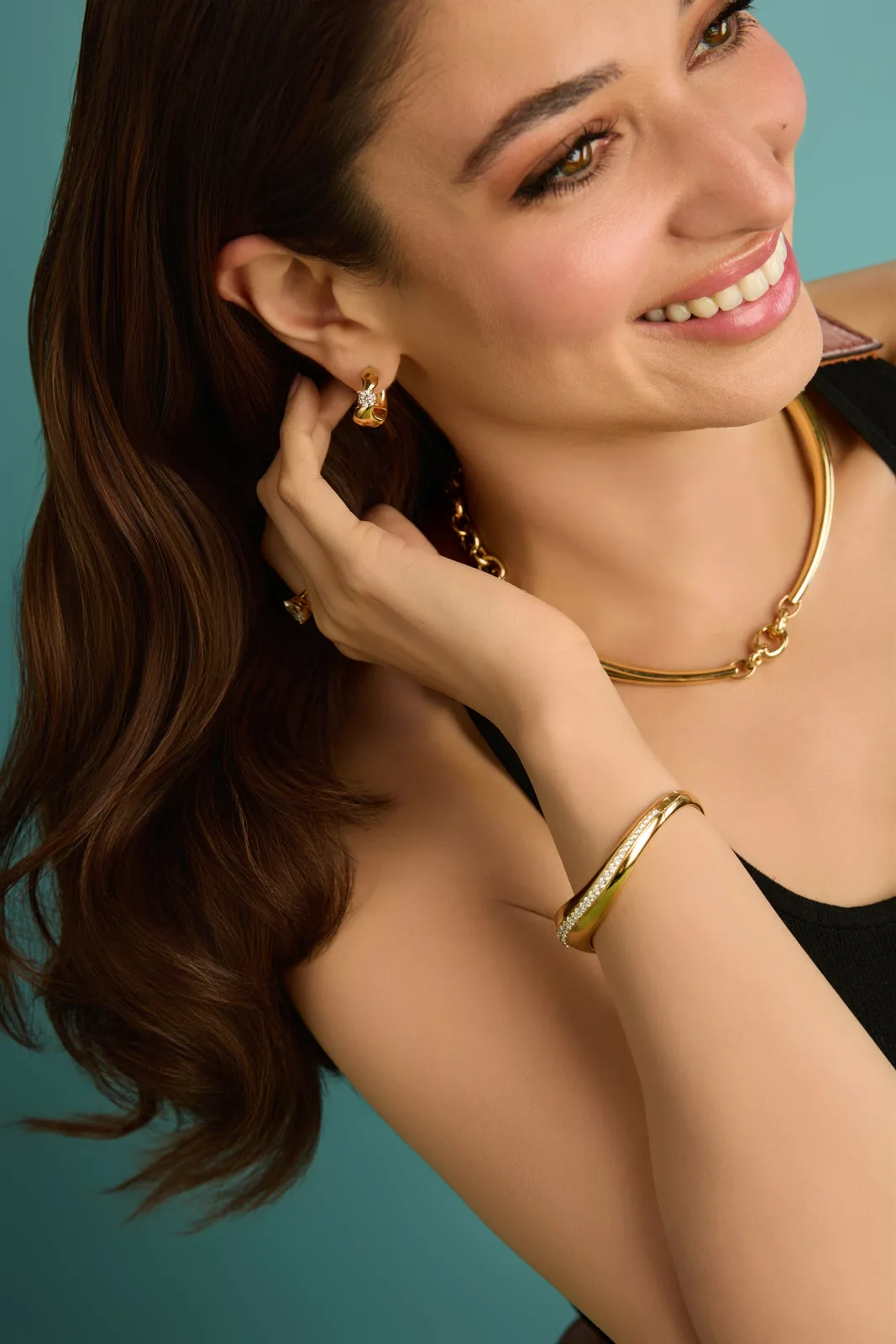 Tamannaah Fine Jewellery Wave Diamond Bracelet