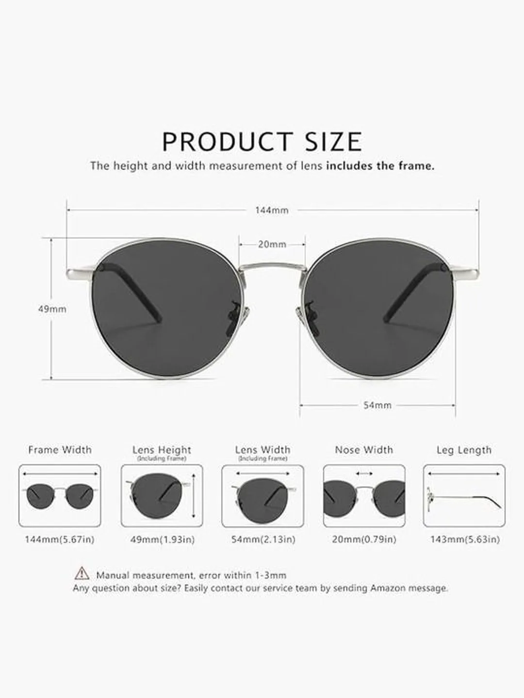 HAYDEN haiza Round black-lens sunglasses