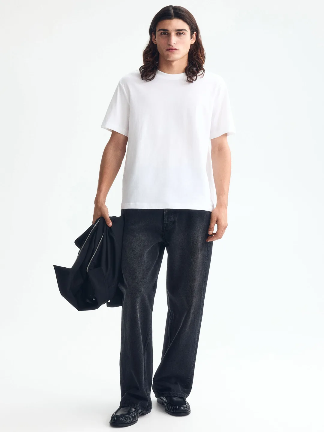 H&M Plain white crew-neck tee