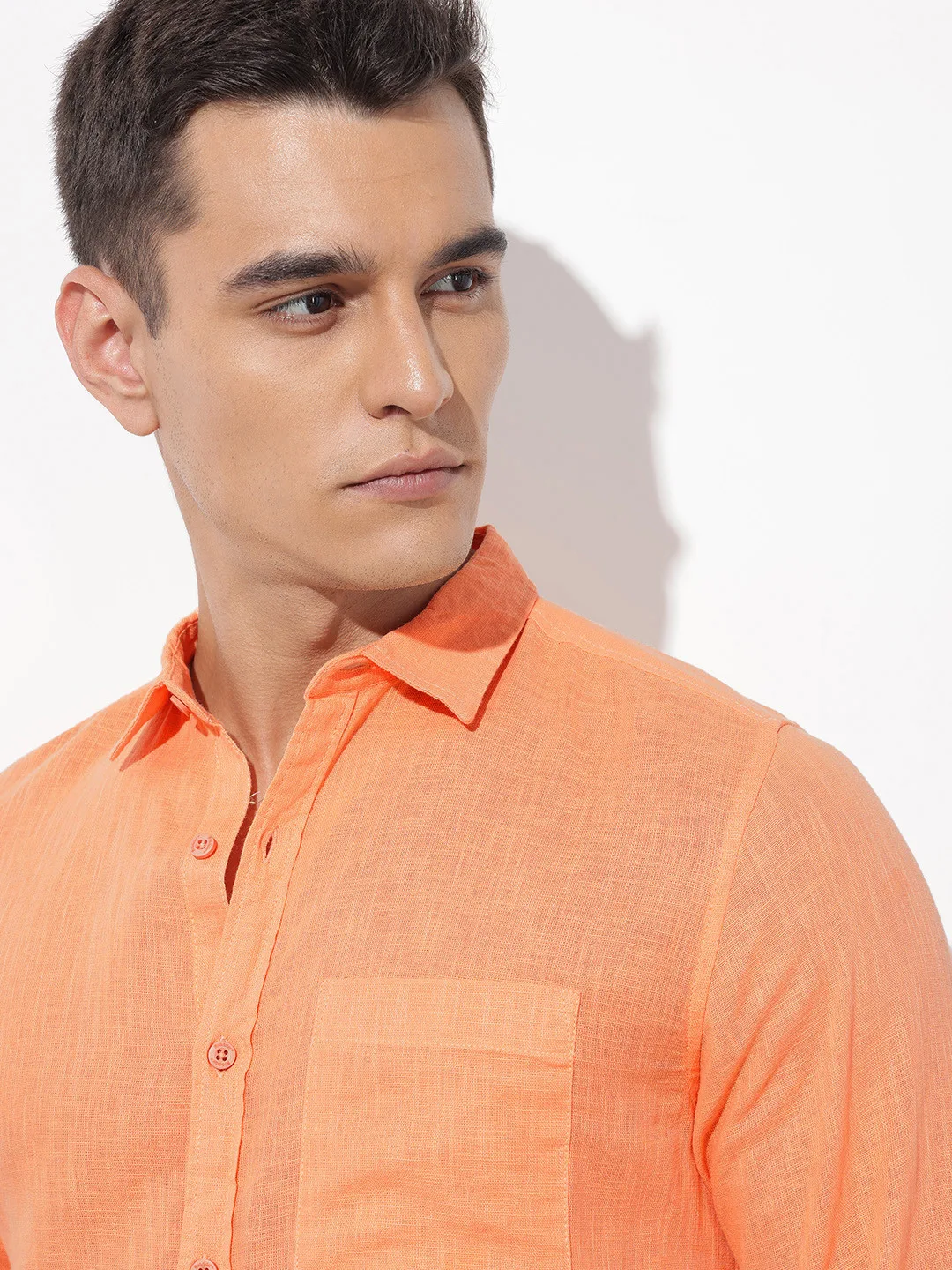 Roadster Orange linen shirt