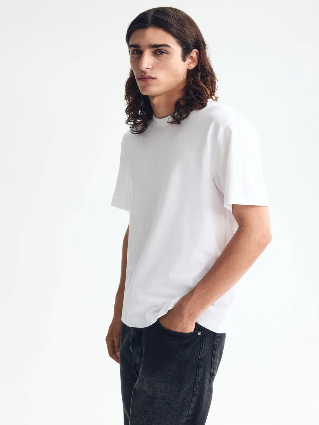 H&M Plain white crew-neck tee