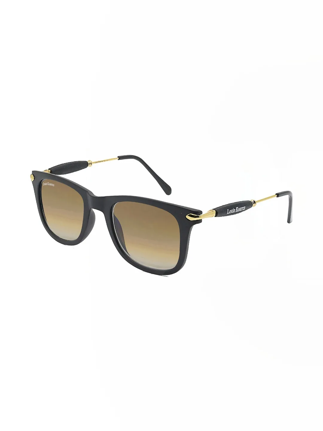 Louis Kouros Brown gradient-lens square sunglasses