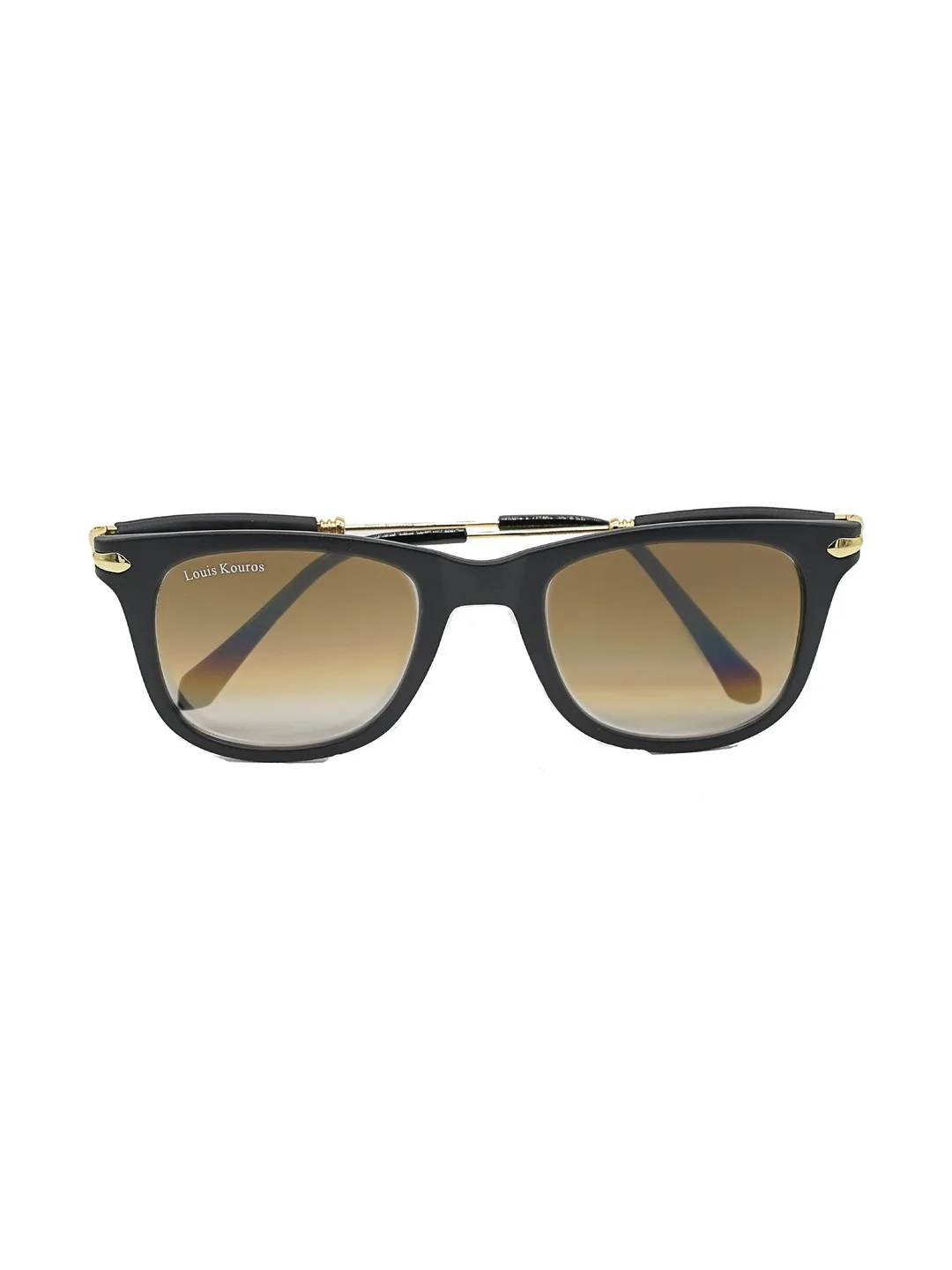 Louis Kouros Brown gradient-lens square sunglasses