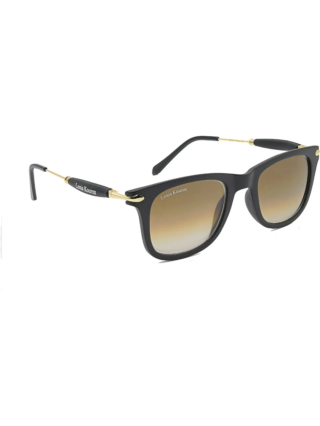 Louis Kouros Brown gradient-lens square sunglasses